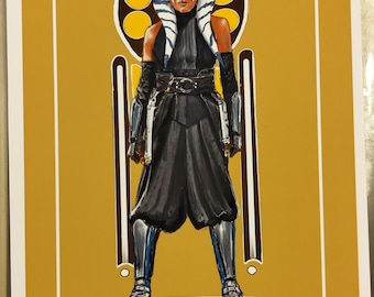 スター・ウォーズ アソーカ・タノ オリジナルアートプリント