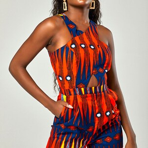 african print romper