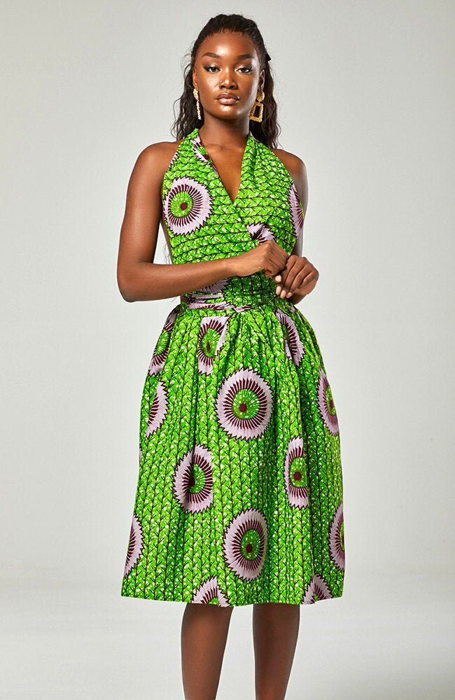 Image of Beautiful African Infinity Dress, African Print Multiway Prom Women Party Dress - Tessa