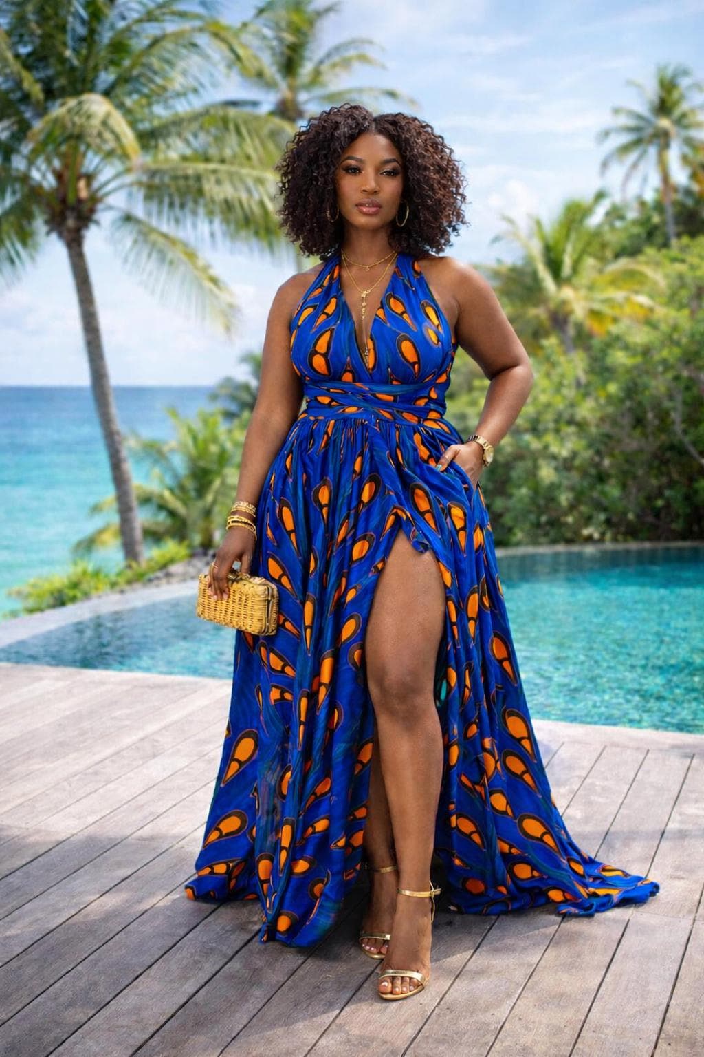 green emerald velvet dress African Clothes for Women Dashiki Dress Elegant Maxi Long Wedding Evening  Dresses Plus Size African Print Clothing at Amazon Women's Clothing store main image 1