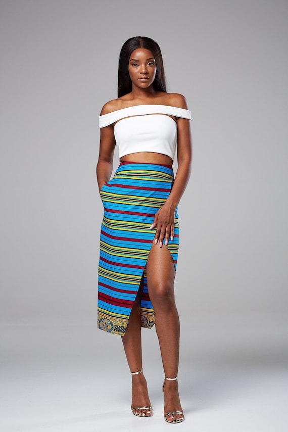 pencil ankara skirt