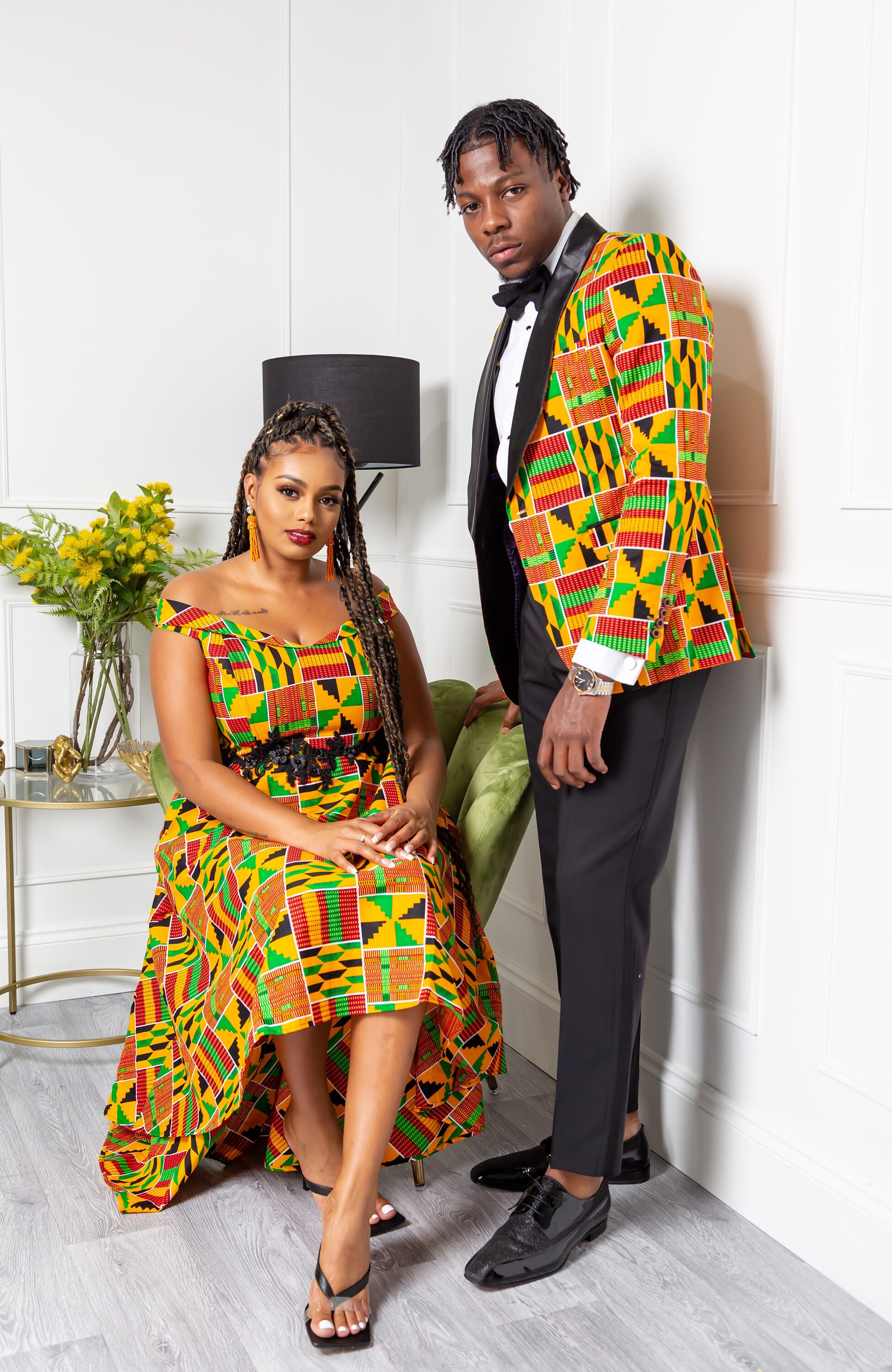 Image of Dashiki Maxi Dress, African Print Maxi Dress, Off Shoulder Ankara High-Low Women Dress - Kenya