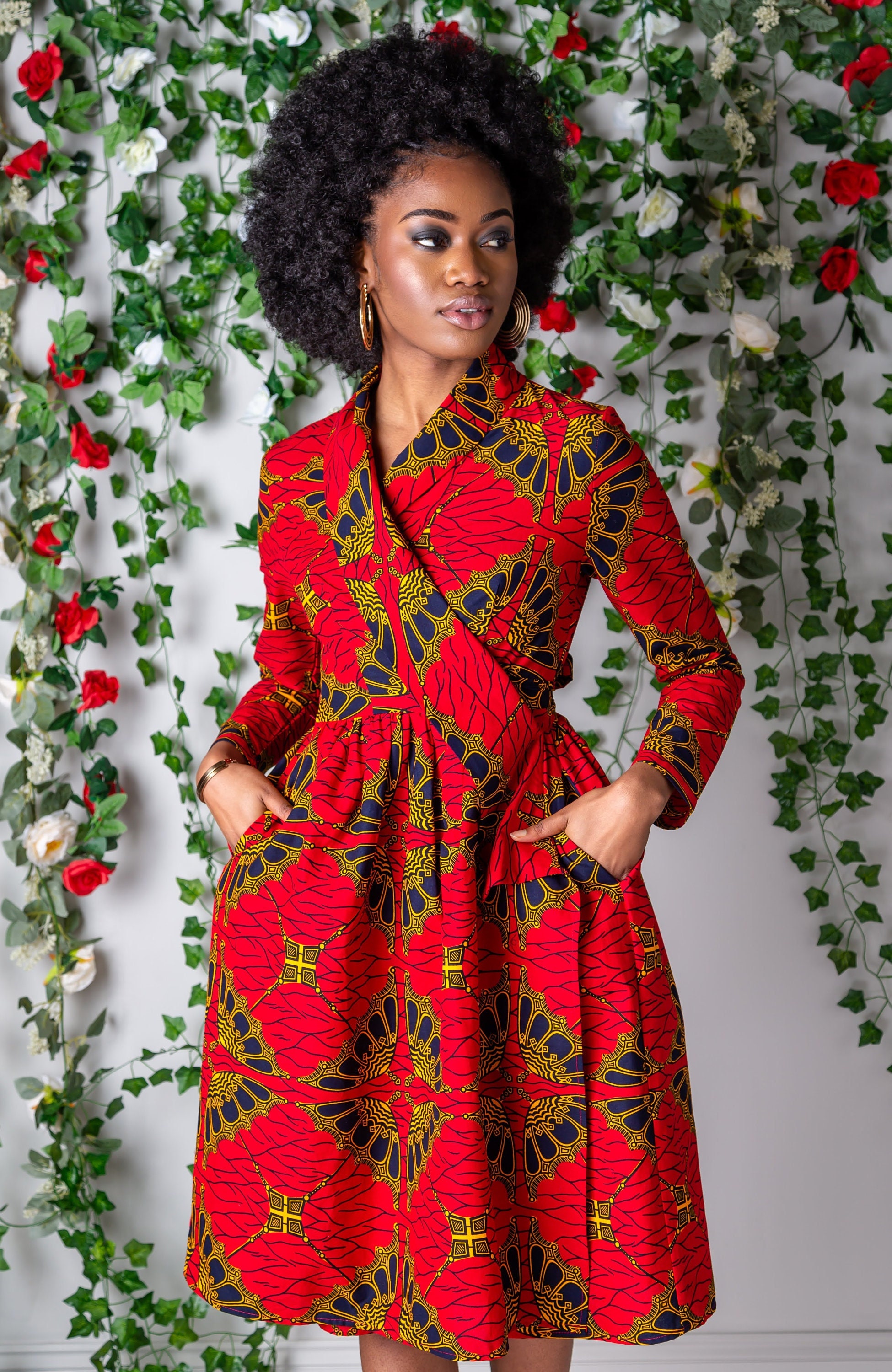 Ankara Short Dresses in Ghana – KatieO eleganza