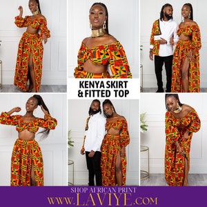 Kenya Skirt Carmine Blush Print