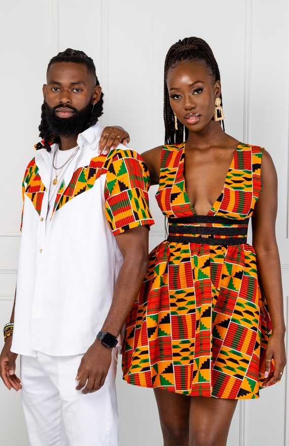 Short Sleeve Shirt for Men, African Men's Fashion, 100