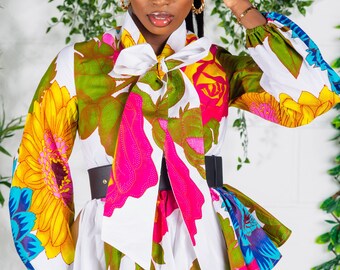 African Print Blouse, Ankara Peplum Blouse, African Print African Print Blouse, Ankara Peplum Blouse, African Print