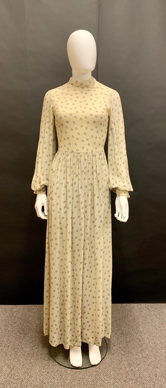 Cute “diorling by Christian Dior” 70’s crepe maxi