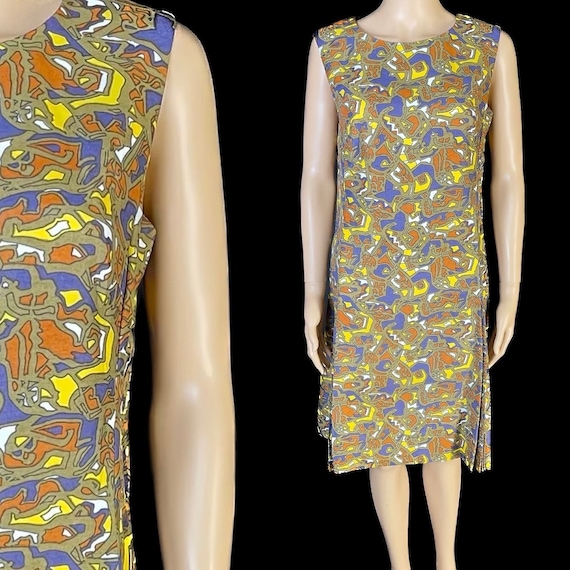 Fab volup 1960s mod dress - image 1