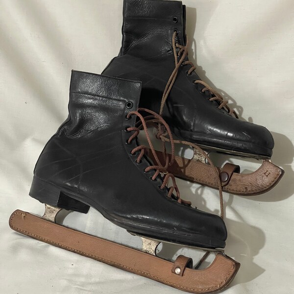 Antique Ice Skates Etsy UK