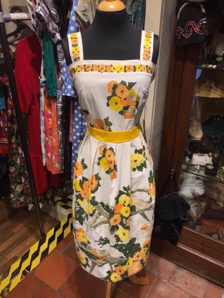 Image of Cute S Cotton Novelty Print Day Dress