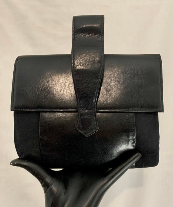 Early 40’s suede and leather bag