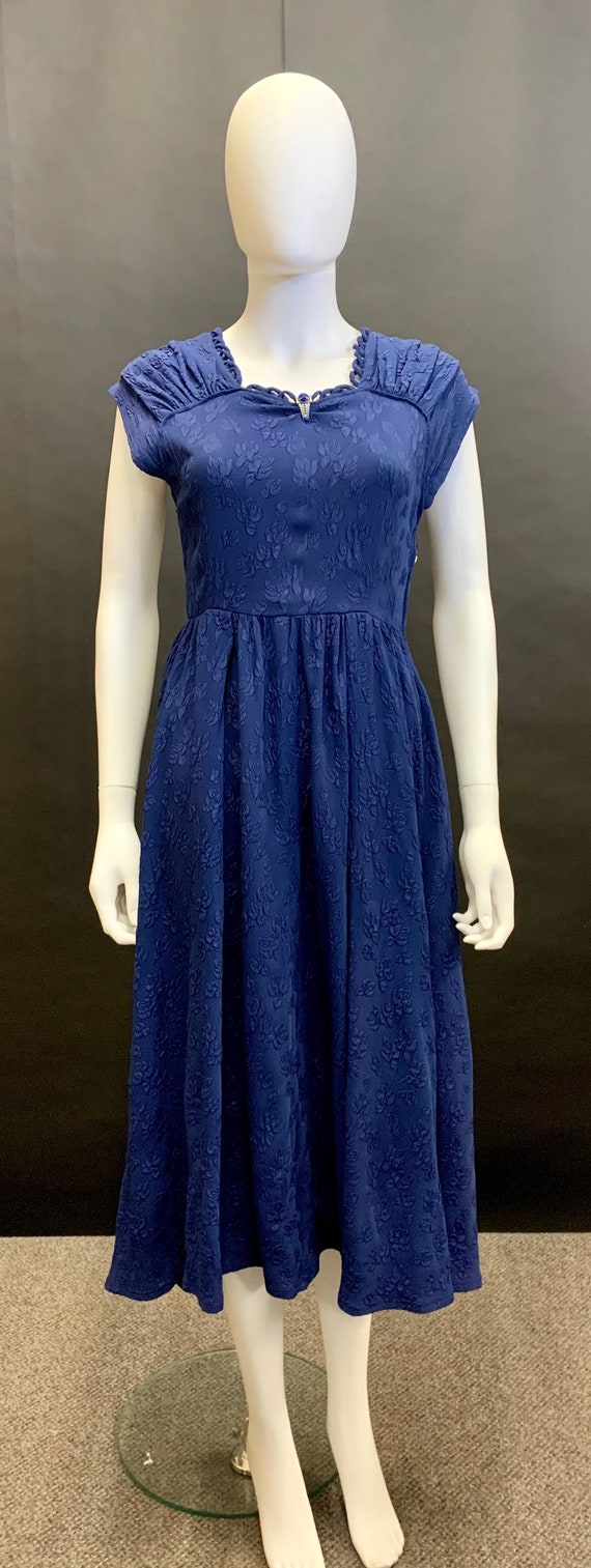 1940s crepe dress