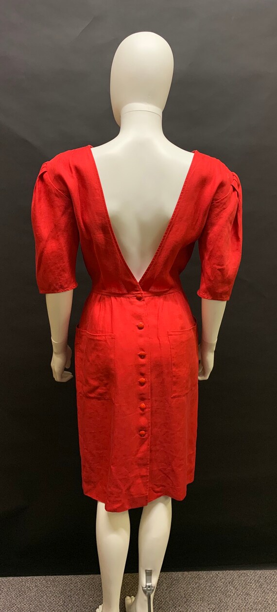 1980s “ungaro” backless dress