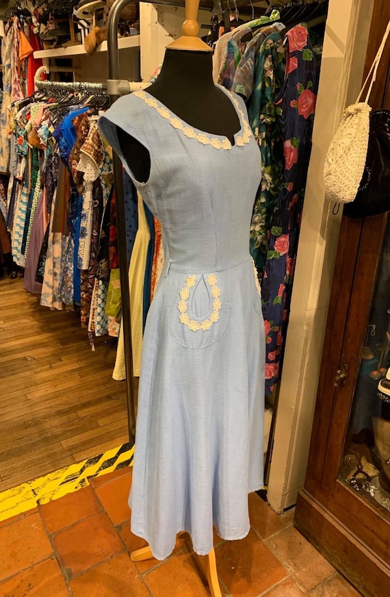 Beautiful 1940’s cotton day dress - image 2