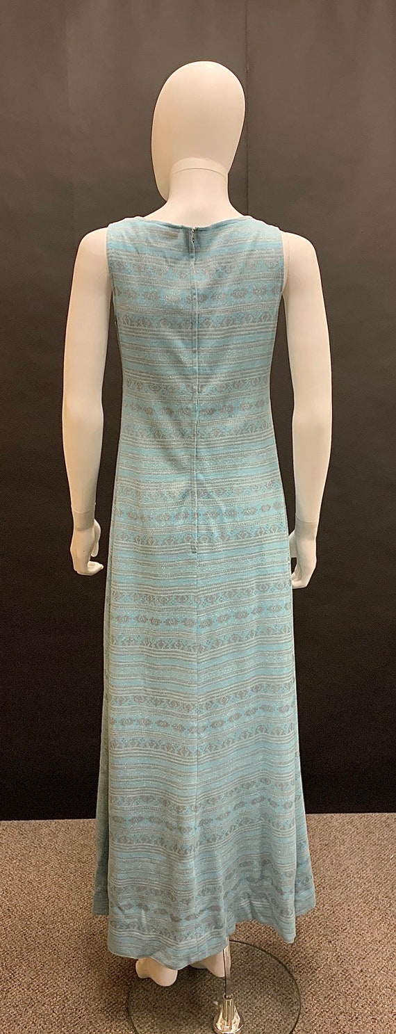 1960’s knitted lurex maxi party dress - image 6