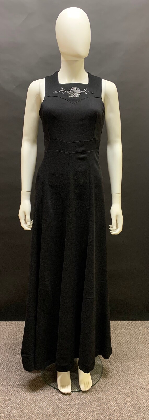 1970s crepé maxi