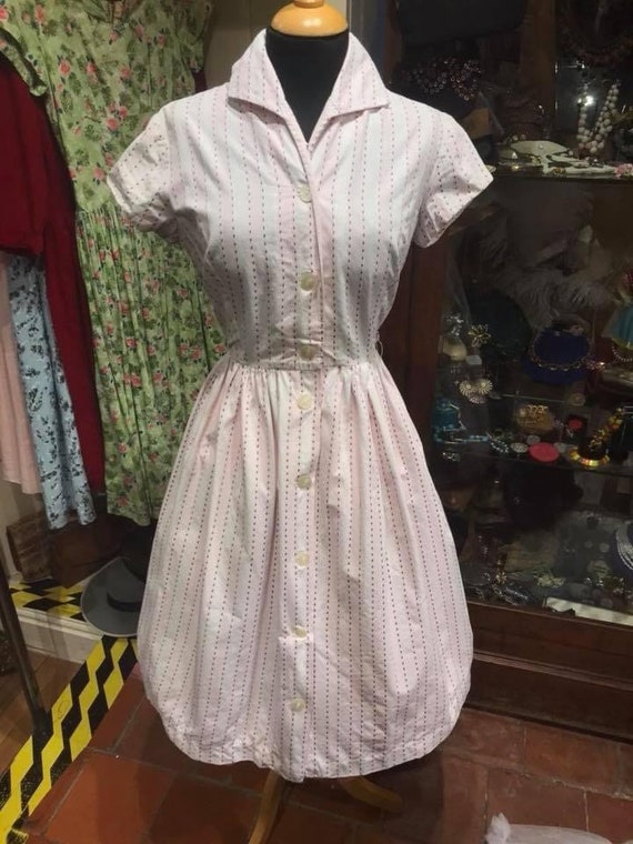 Cute 1950s cotton dress - image 2