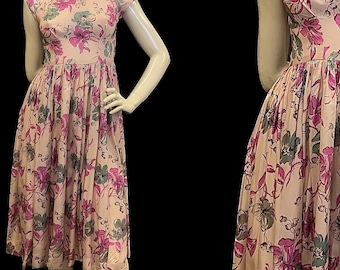 Stunning rayon 1940s dress