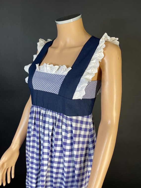 Gina Fratini 1970s Prairie Maxi Dress, ( 34” bust… - image 5