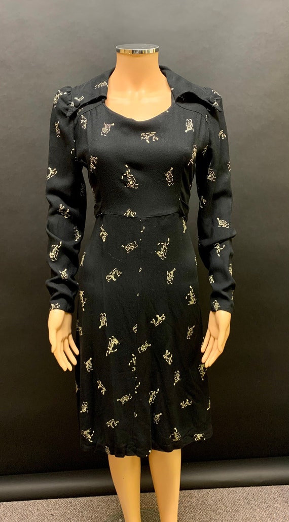 Fab 70’s novelty print dress