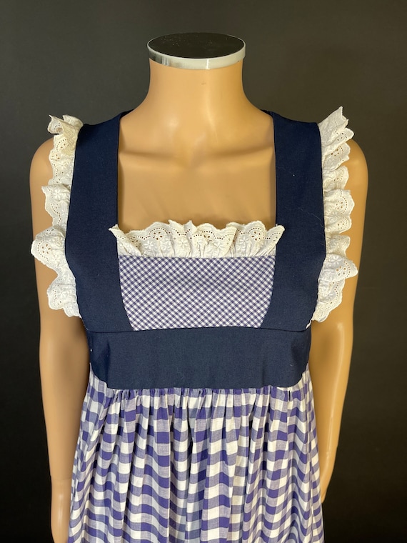 Gina Fratini 1970s Prairie Maxi Dress, ( 34” bust… - image 3