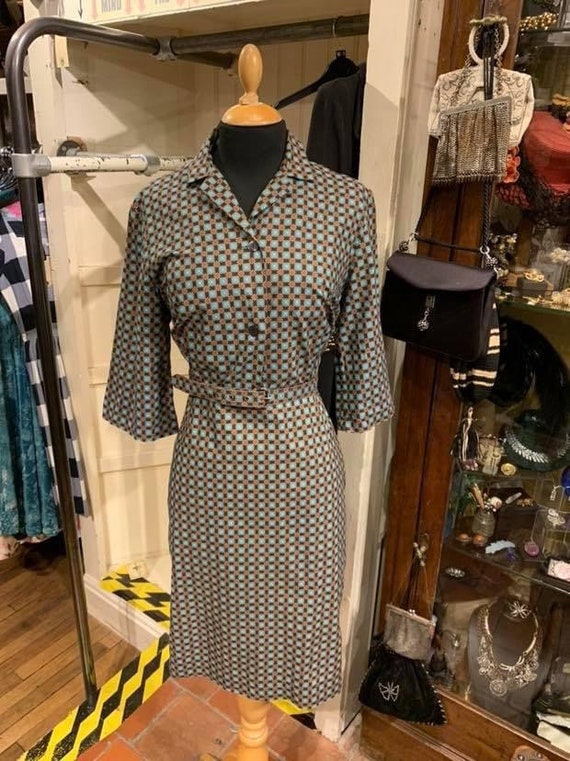 Lovely late 50’s cotton day dress - image 2
