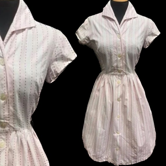 Cute 1950s cotton dress - image 1