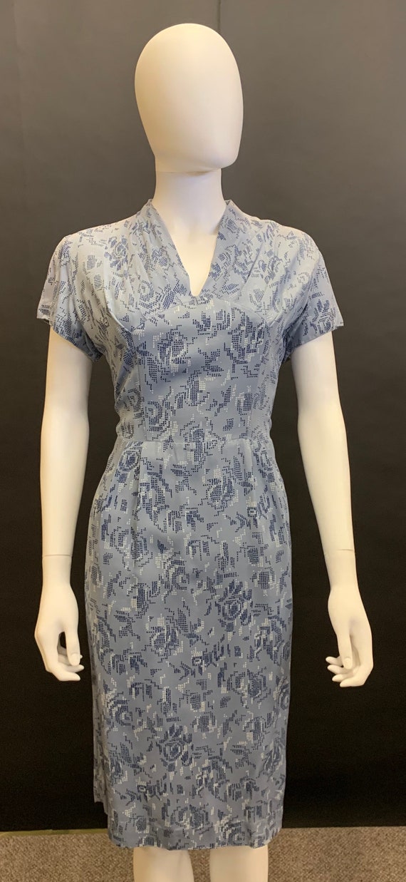 1940s grosgrain dress