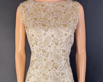 Vintage 1960s Brocade Party Dress (38" Bust)