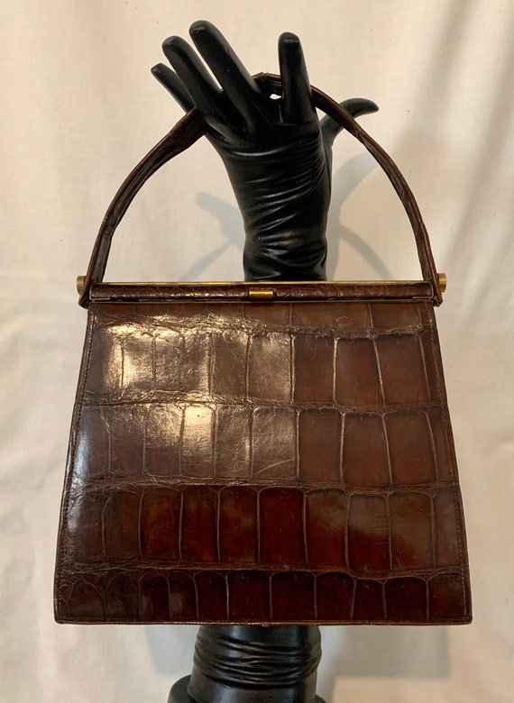 40’s crocodile bag