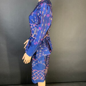 Stunning 1980s zandra Rhodes cocktail dress image 5