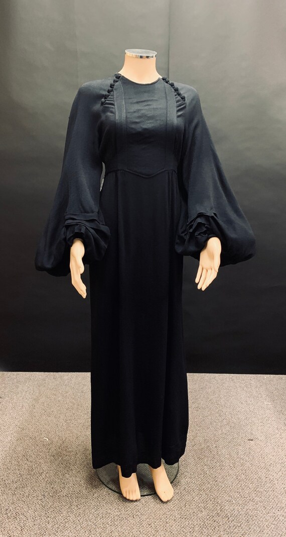 STUNNING moss crepe “Ossie Clark” dress
