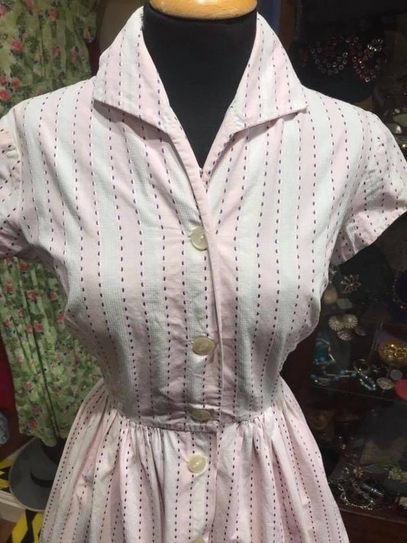 Cute 1950s cotton dress - image 3