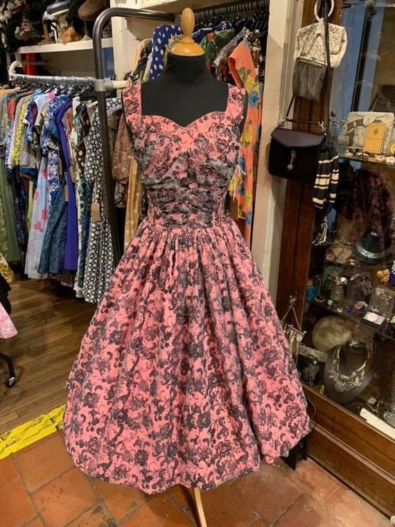 Stunning 1950s Party Dress - Etsy Israel