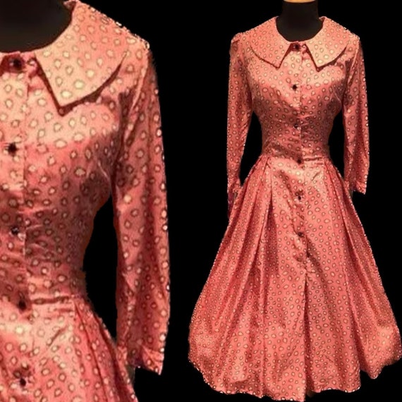 Pretty 1950’s full skirt day dress - image 1