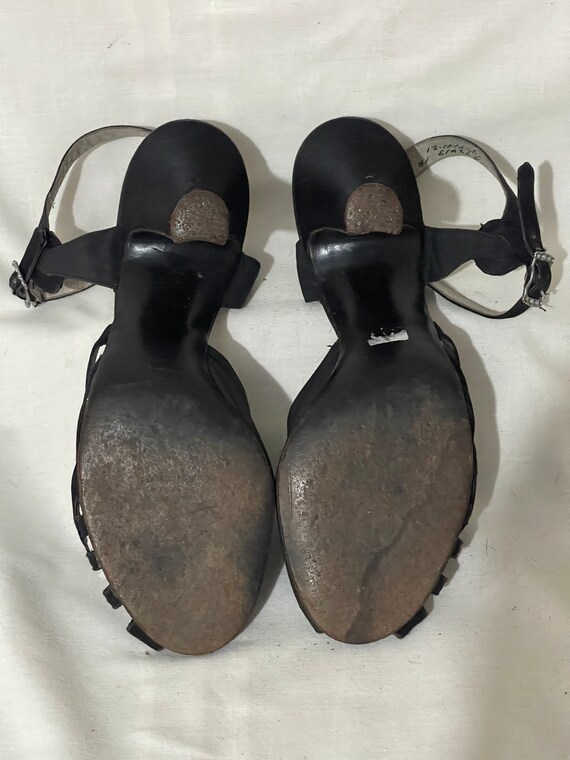 Beautiful 1940s satin dance shoes (approx uk 4.5) - image 3