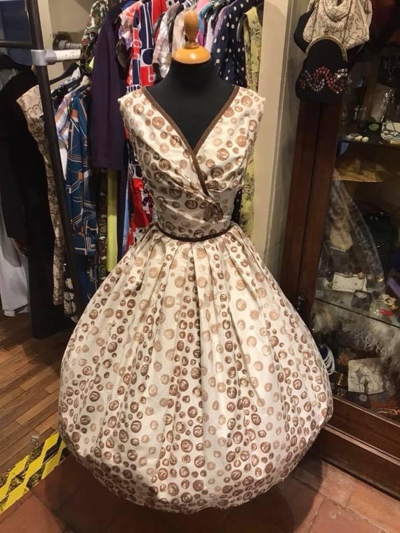 Fab 1950s cotton day dress - image 2