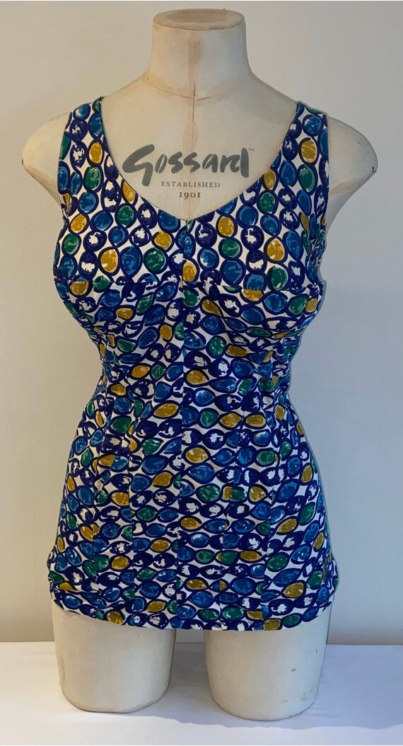 50’s volup cotton swimsuit