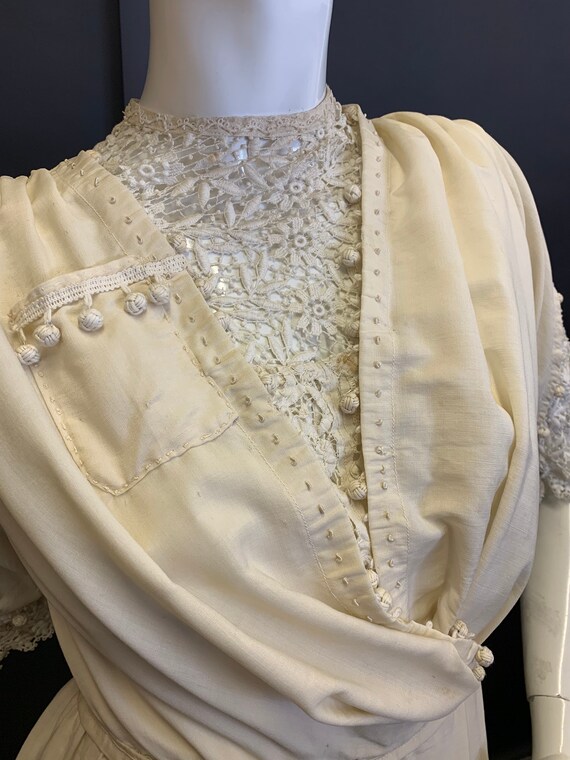 Silk Edwardian dress - image 3