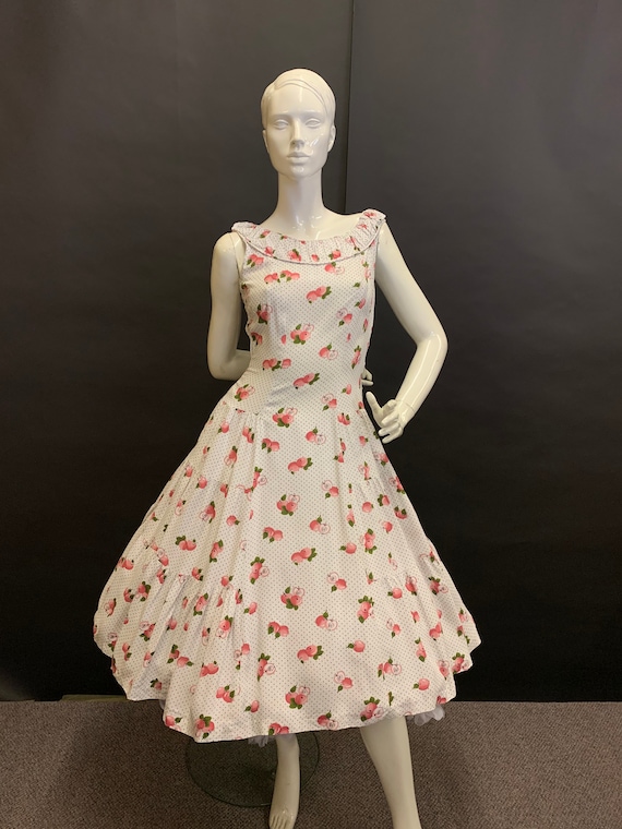 Novelty print 50’s dress