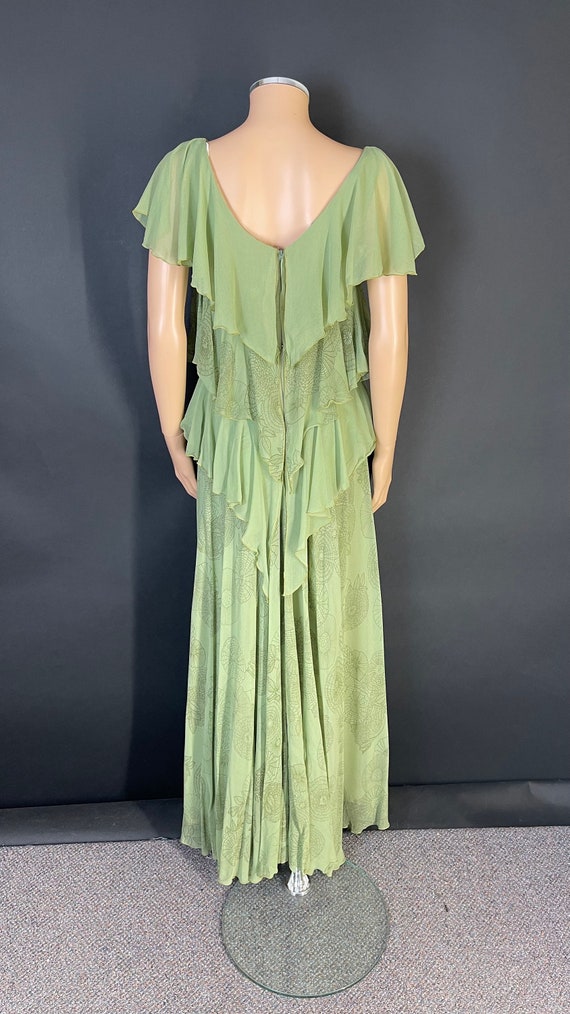 Stunning 70’s does 30’s tiered maxi dress - image 5