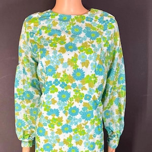 1960s mod volup maxi dress (Bust 44”)