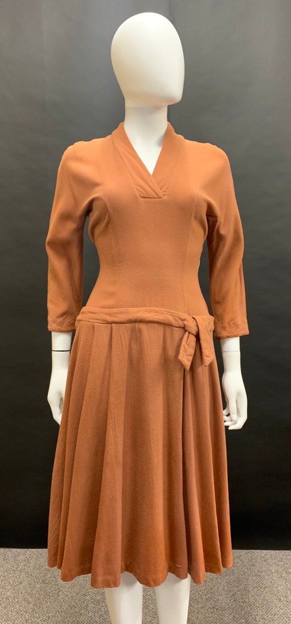 1940s wool dress