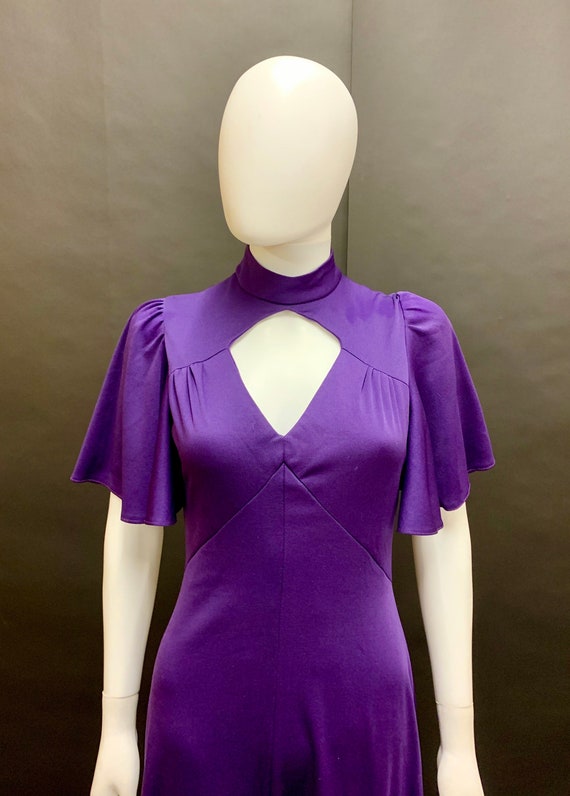 1970’s purple maxi party dress - image 3