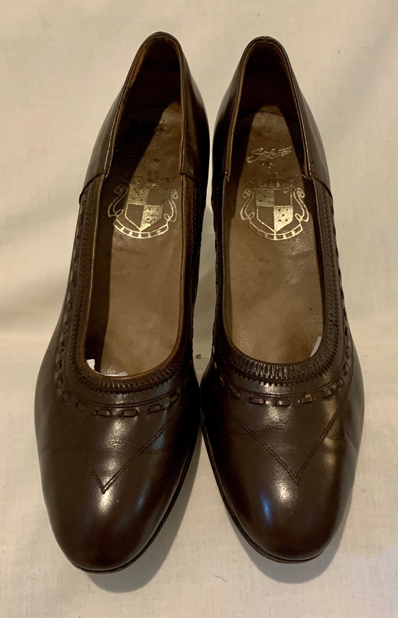 Late 1950s Leather Pumps - Etsy