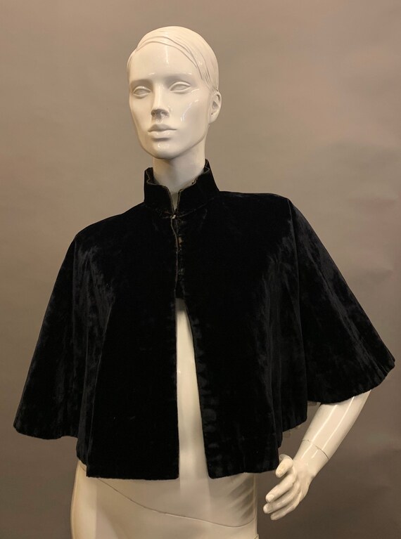 Victorian velvet cape