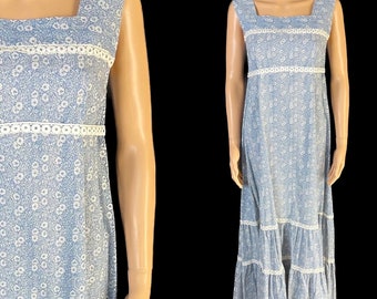 Gorgeous 1970’s made with “Laura Ashley “fabric prairie dress