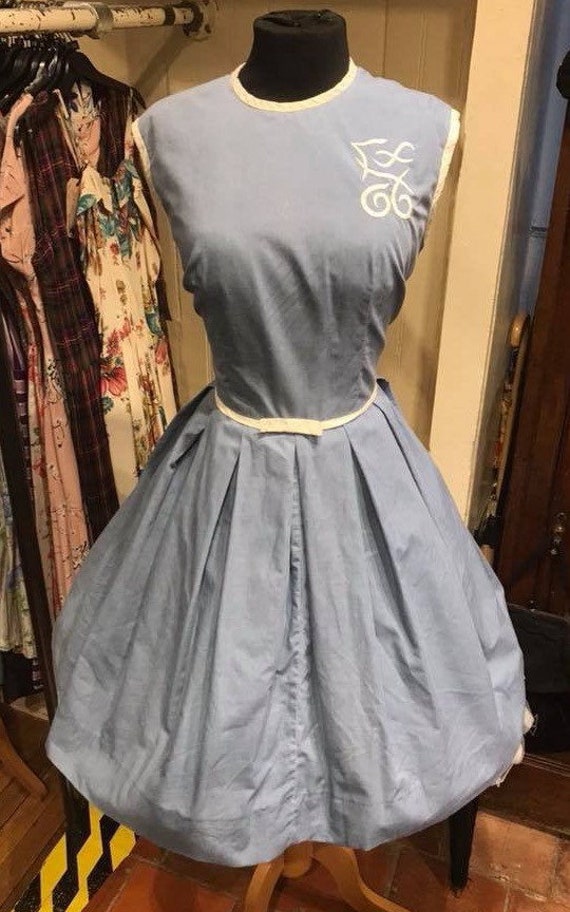 Gorgeous late 1950s cotton day dress - image 2