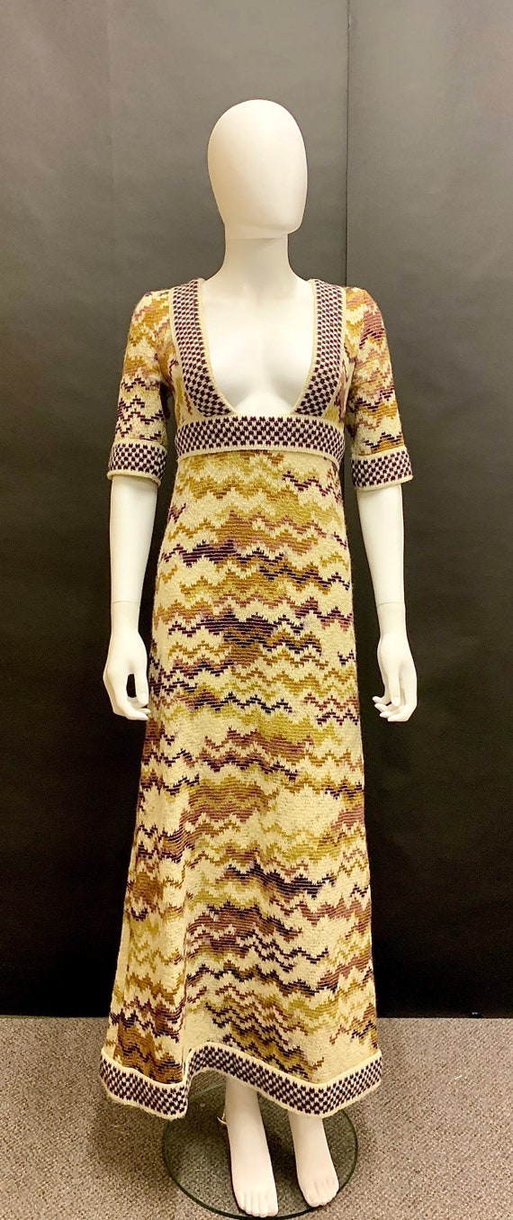 1970’s  stunning “jean varon” maxi dress and blou… - image 7