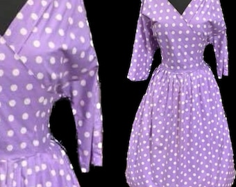 Fab 1950s volup cotton dress